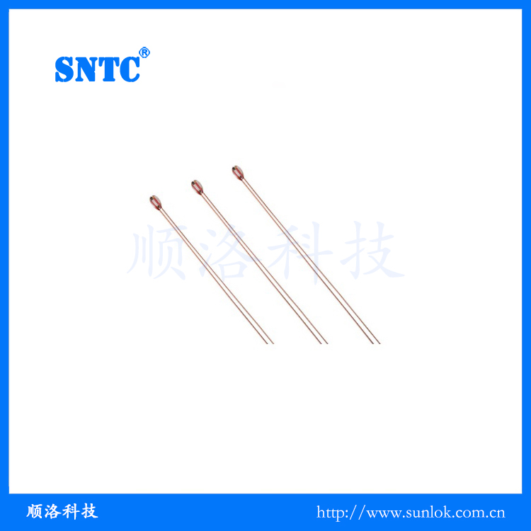 Radial encapsulation thermistors